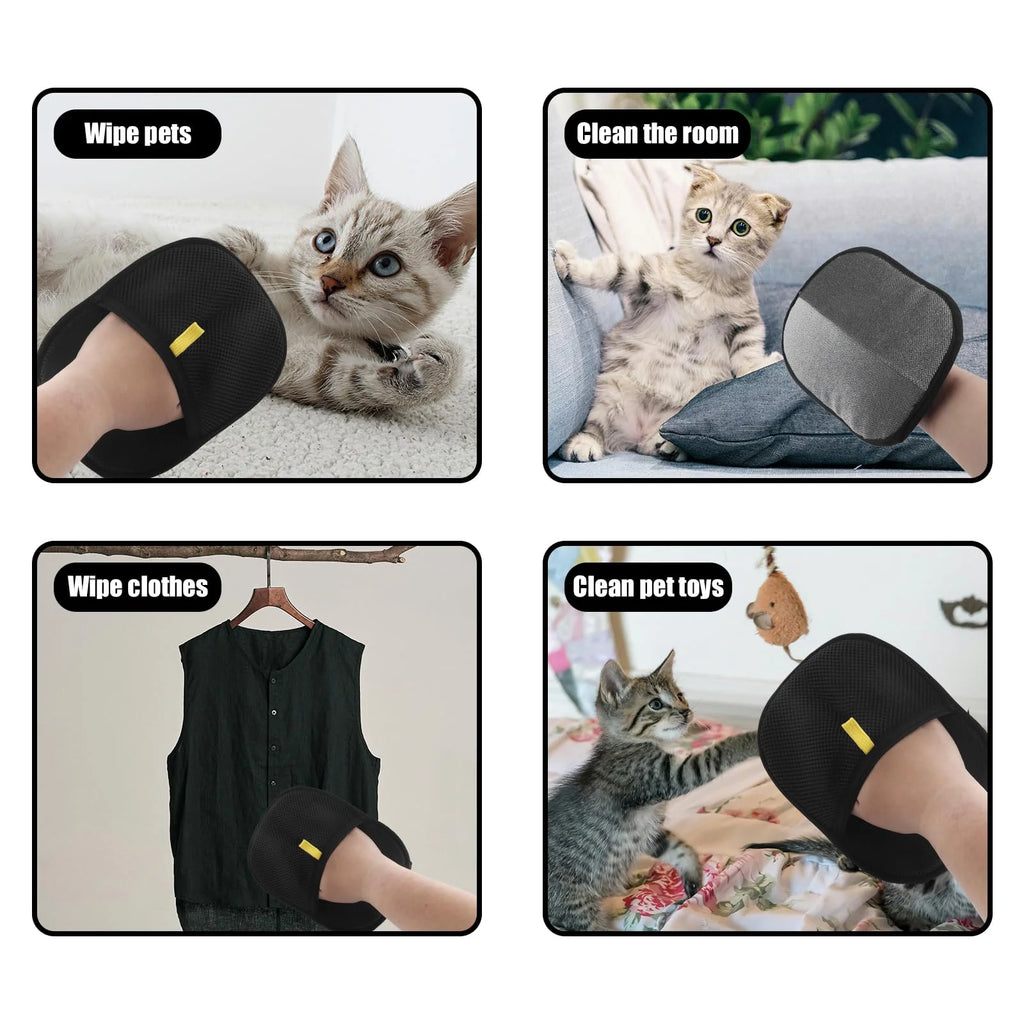 Pawora Tierhaar-Handschuh – Wiederverwendbarer Haarentferner für Sofa, Teppich & Kleidung